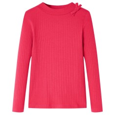 Tricou pentru copii cu m&amp;acirc;neci lungi, roz aprins, 92 foto