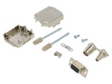Conector D-Sub HD 15 pini mamă negru ENCITECH pentru lipire pe cablu