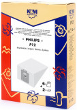Sac aspirator Philips Sydney, hartie, 6x saci + 2 filtre, K&amp;M