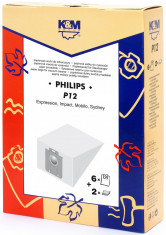 Sac aspirator Philips Sydney, hartie, 6x saci + 2 filtre, KM foto