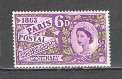 Anglia/Marea Britanie.1963 100 ani Conferinta Postala Paris GA.27 foto