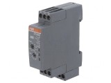 Timer DPDT 0,05s-100h 24-240VAC 24-48VDC pentru șină DIN