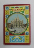 MILANO - VEDUTE COLORATE , 30 FOTOGRAFII COLOR TIP ARMONICA , PLIAN DE PREZENTARE , ANII &#039;50