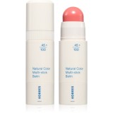 Korres Natural Color Multi-Stick Balm fard multifuncțional, pentru buze și obraz culoare Petal Pink 4.5 g