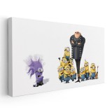 Tablou afis Minionii desene animate 2240 Tablou canvas pe panza CU RAMA 30x60 cm