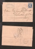 France 1869 Postal History Rare Cover + Content MARSEILLE DB.332