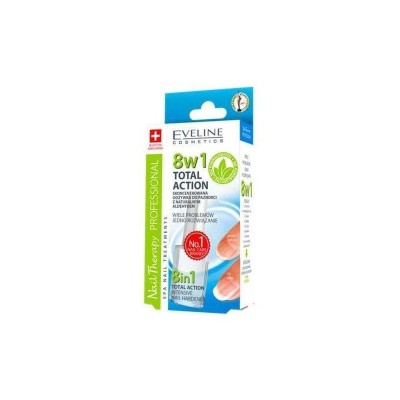 Eveline Nails Total Action Sensitive 8 &amp;icirc;n 1 &amp;Icirc;ntăritor intensiv 12 ml foto