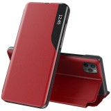 Husa iPhone 12 Pro Max Eco Leather View flip tip carte, rosu