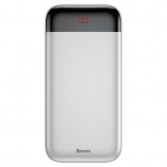 Baterie Externa Power Bank, Baseus Mini, 20000 mAh, 2x USB 3A, Alb foto