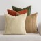 Set 4 Bucati Fata De Perna, 40 X 40 Cm, Maro-Verde - CN