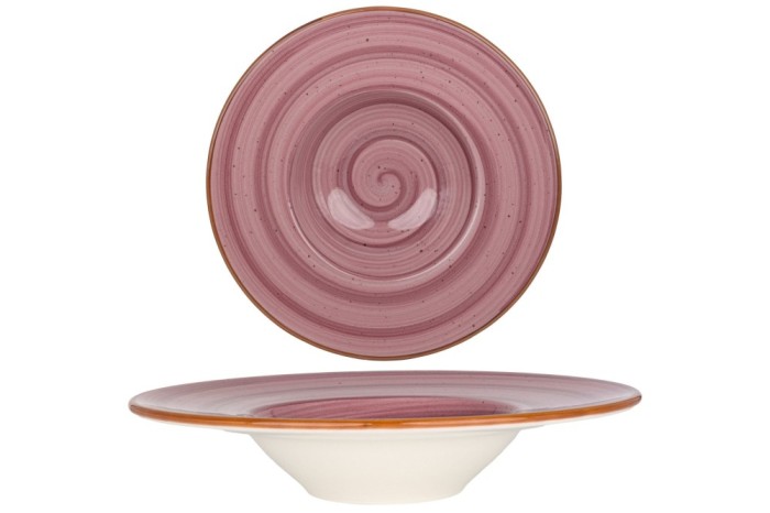 Bonna Farfurie cu paste - Aura Blackberry - Por&Aring;&pound;elan - 28 cm (400cc) - set de 2