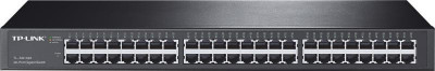 Switch tp-link tl-sg1048 48 porturi gigabit 96gbps capacity 1u 19 rackmount flow control foto