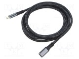 Cablu USB C LOGILINK 3.2 Gen 2 2m negru aurit
