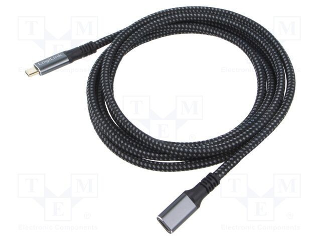 Cablu USB C LOGILINK 3.2 Gen 2 2m negru aurit