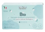 Protej slip dual form din bumbac compostabil ecologic 1 picatura 35buc Vivicot
