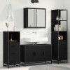 VidaXL Set de mobilier pentru baie 3 pcs Stejar negru 90 x 33 x 60 cm 3402455
