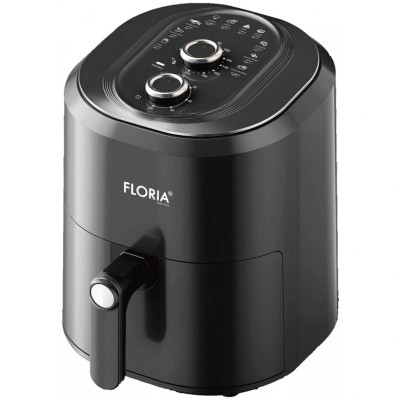 Friteuza cu aer cald Floria, putere 1360 W, capacitate 6 Litri, temperatura reglabila, Negru foto