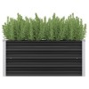 Gossi strat inaltat de gradina antracit 100x40x45 cm otel galvanizat