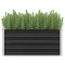 Gossi strat inaltat de gradina antracit 100x40x45 cm otel galvanizat