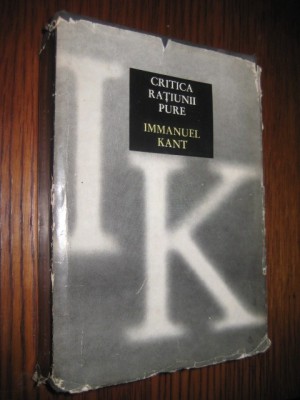 7881-I- IM. Kant- Critica ratiunii pure. foto