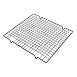 Suport grila pentru racire prajituri si torturi, otel, 28 x 25 cm, negru