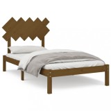 Cumpara ieftin Cadru de pat, maro miere, 100x200 cm, lemn masiv