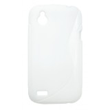 Husa silicon S-line alba pentru HTC Desire X