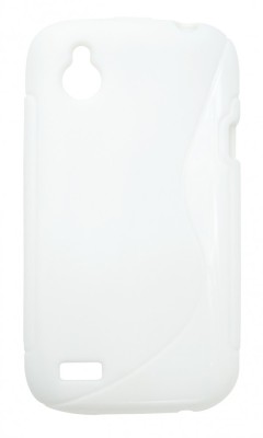 Husa silicon S-line alba pentru HTC Desire X foto