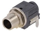 Conector Alimentare DC Tată cu Ajustare pentru PCB THT