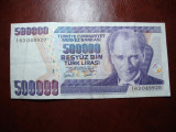 TURCIA 500.000 LIRE 1970 VF