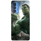 Husa compatibila cu Motorola G100 model Hulk smash, Silicon, TPU, Viceversa, Transparent, Carcasa