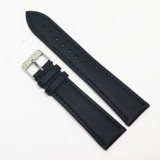 Cumpara ieftin Curea Ceas &bdquo;Obsidian Classic&rdquo; 5F18-N &ndash; Piele Naturală Neagră, Cusătură Neagră