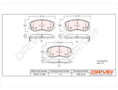 Dr!ve+ DP1010.10.0063 set placute frana,frana disc