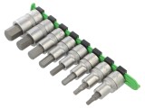 Set capete imbus tubulare RECA 1/2" oțel crom-vanadium 8 buc cod 0700 120 200