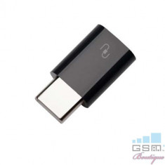Adaptor USB Type C la Micro USB 2,0 Negru foto