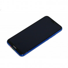 Ecran LCD Display Cu Rama Huawei P20 Lite Albastru