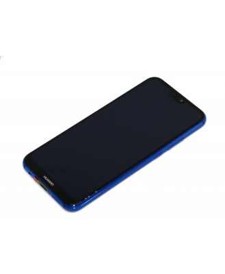 Ecran LCD Display Cu Rama Huawei P20 Lite Albastru foto