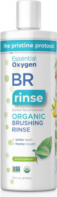 Eential Oxygen Organic Brush Rinse Pastă de dinți Apa de gură pentru dinți mai a foto