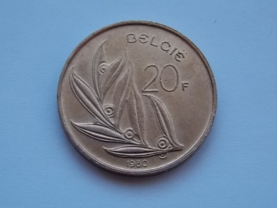 20 FRANCS 1980 BELGIA-BELGIE foto