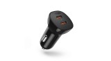 &Icirc;ncărcător auto Choetech, 2x USB tip C, &icirc;ncărcare rapidă, Power Delivery, 40W, FCP AFC, negru (TC0008)