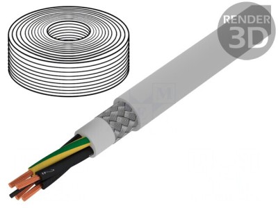 Cablu Electric TOPFLEX 4G4mm2 Rotund PVC Gri foto