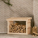 VidaXL Rastel pentru lemne de foc, 108x64,5x77 cm, lemn masiv pin