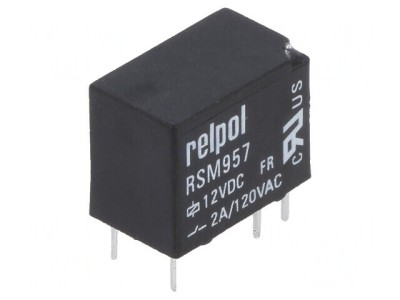 Releu electromagnetic SPDT 12VDC 2A RSM957 foto