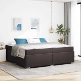 Cumpara ieftin Cadru de pat Maro &icirc;nchis 200 x 200 cm țesătură