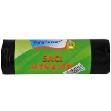 Cumpara ieftin Saci menajeri 120 l 70 x110 cm LDPE negru 10 bucati/rola