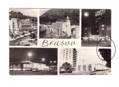 CP Brasov - mozaic, RSR, circulata 1968, stare buna foto