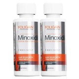 Set Solutie pentru Cresterea Parului, Foligain, Minoxidil 5%, Pipeta Inclusa, 2x 60ml