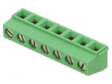 Regletă de Conexiuni PCB 90&deg; 5mm 7 Piste 13.5A, TE Connectivity