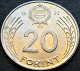 Moneda 20 FORINTI - UNGARIA / RP UNGARA, anul 1984 * cod 841