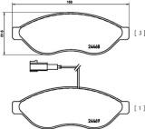 Placute frana Citroen Jumper; Fiat Ducato (250, 290); Peugeot Boxer SRLine parte montare : Punte fata